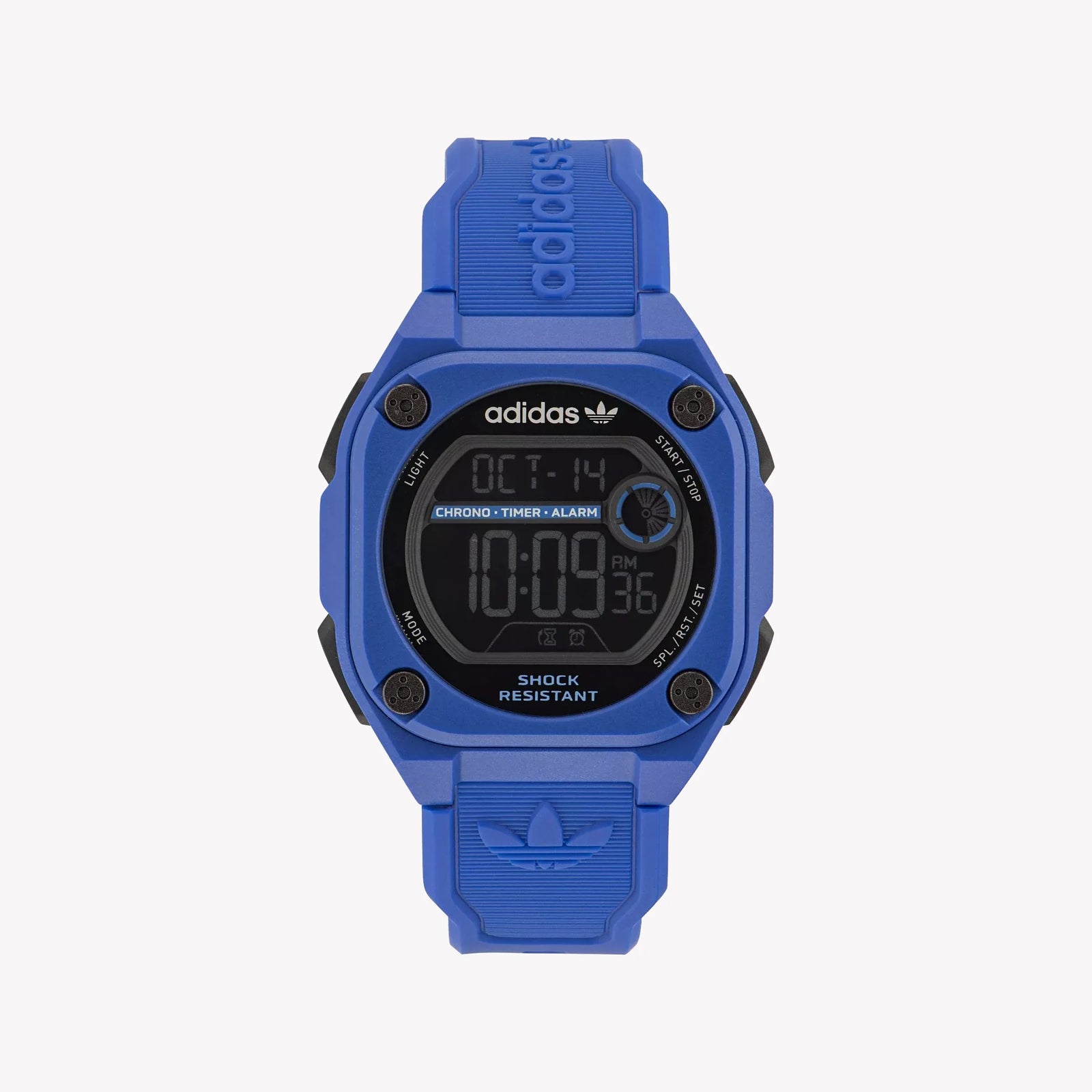 Adidas Unisex Blue Silicone Digital Watch | Aost23061 by i-watch