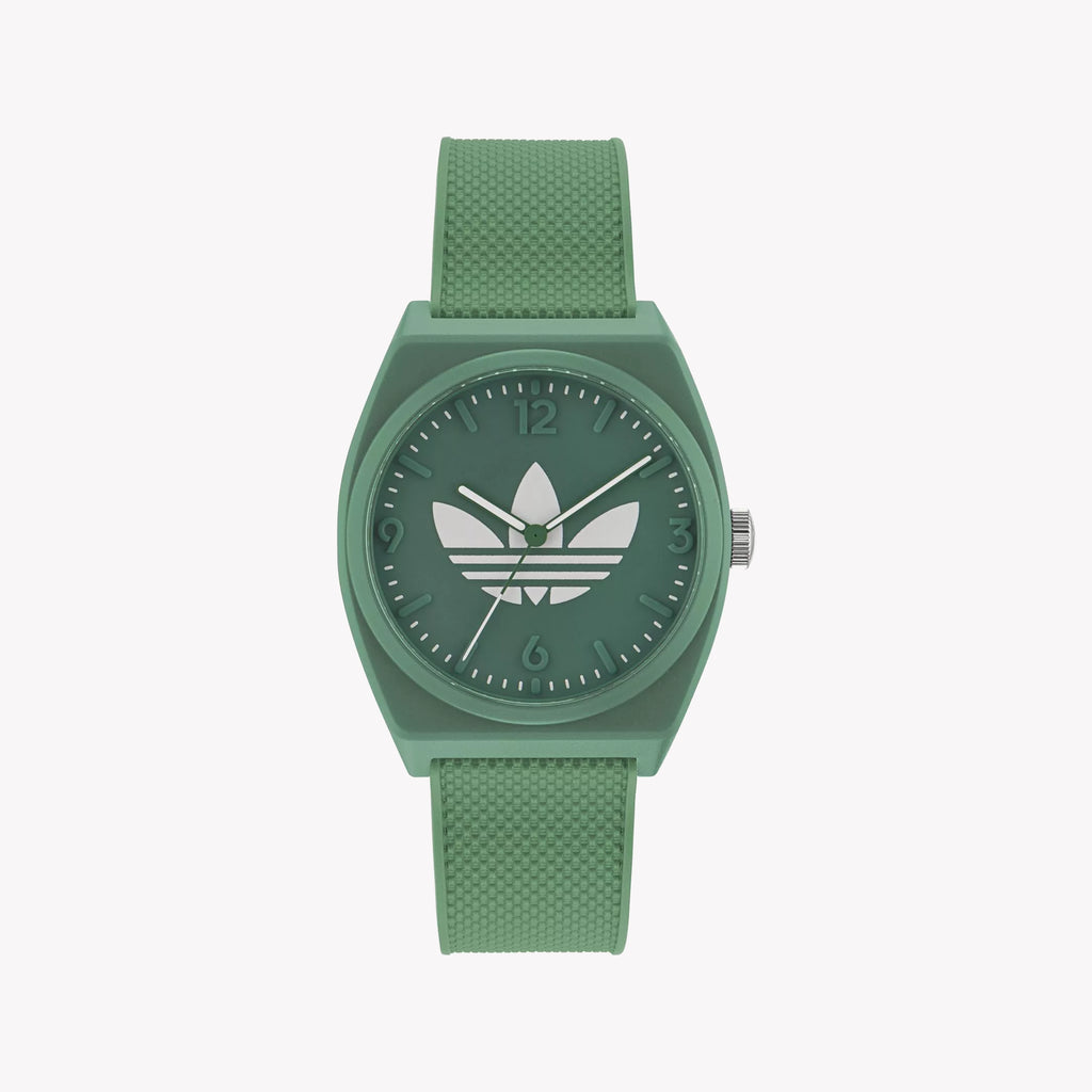 Adidas Unisex Green Silicone Quartz Watch | Aost23050