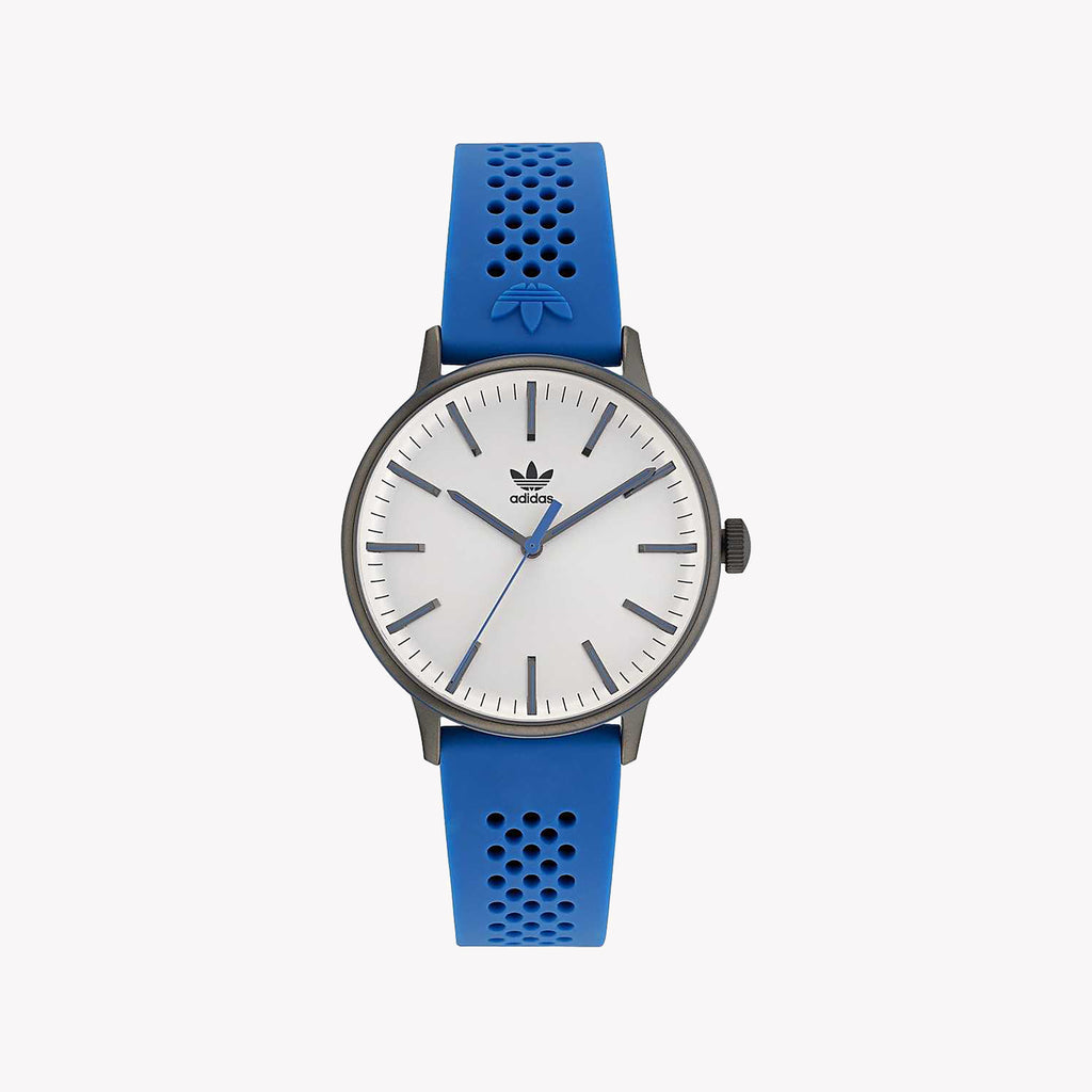 Adidas Unisex Grey/Silicone Blue Watch | Aosy22019
