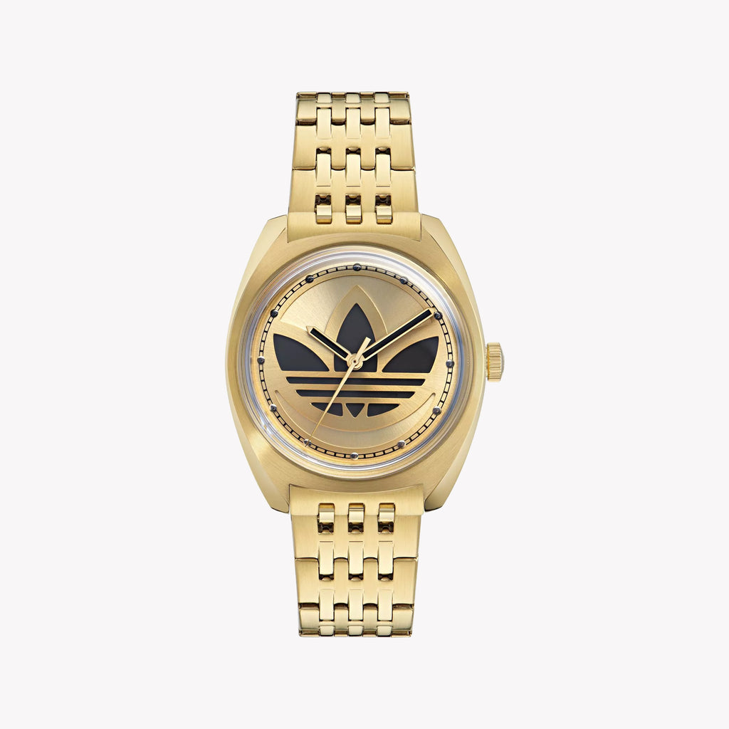 Adidas Unisex Gold Stainless Steel Watch | Aofh23509