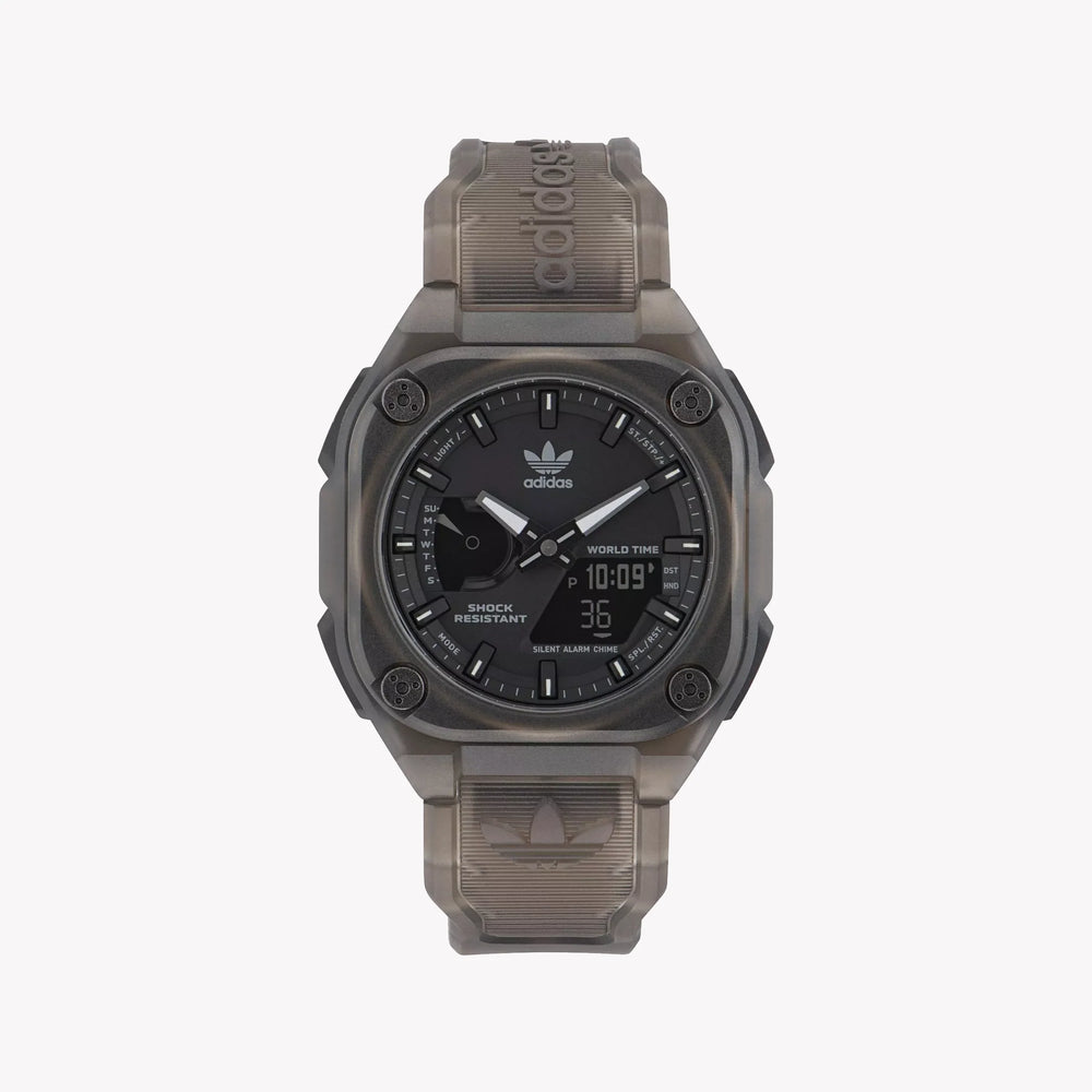 Adidas Unisex Brown Silicone Watch | Aost23059 by i-watch