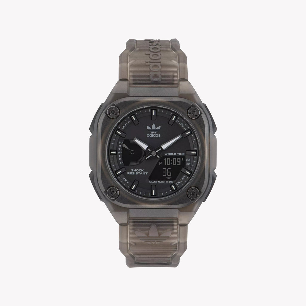 Adidas Unisex Brown Silicone Watch | Aost23059