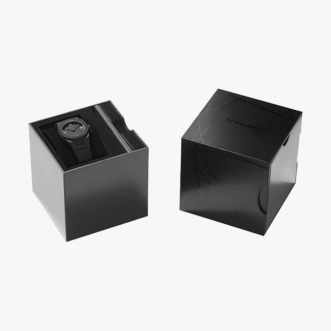 D1 MILANO Unisex Black Silicone Watch, Polycarbonate | D1-NCRJ03