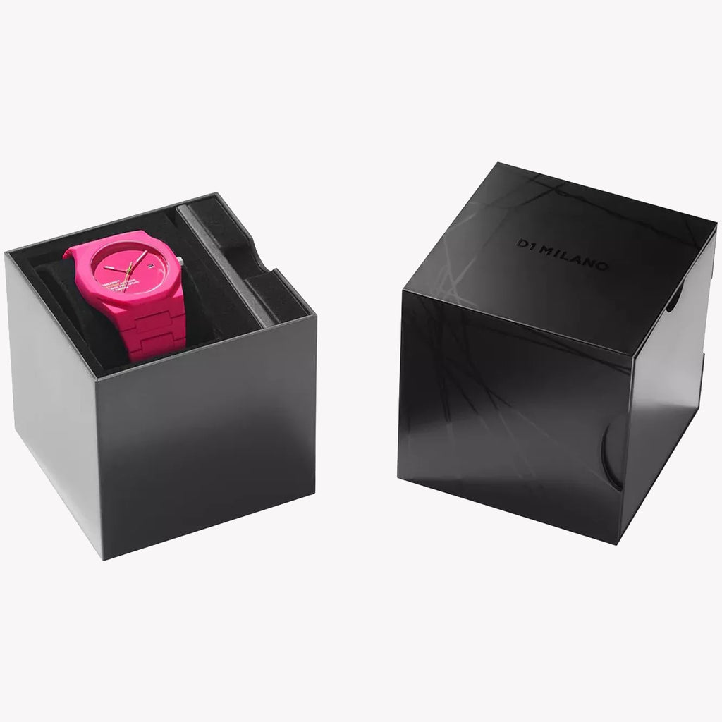 D1 MILANO Men's Pink Polycarbonate Watch | D1-PCBJ32