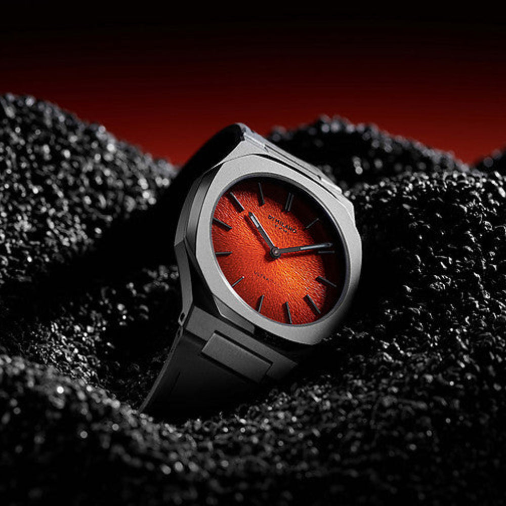 D1 MILANO Men's Grey Stainless Steel & Brown Dial Watch | D1-UTRJ01