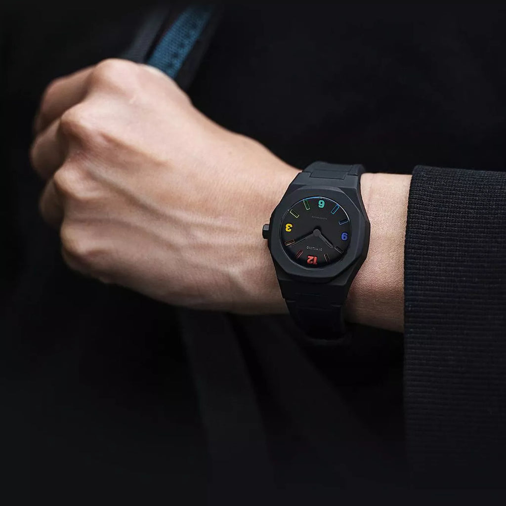 D1 MILANO Unisex Black Silicone Watch, Polycarbonate | D1-NCRJ03