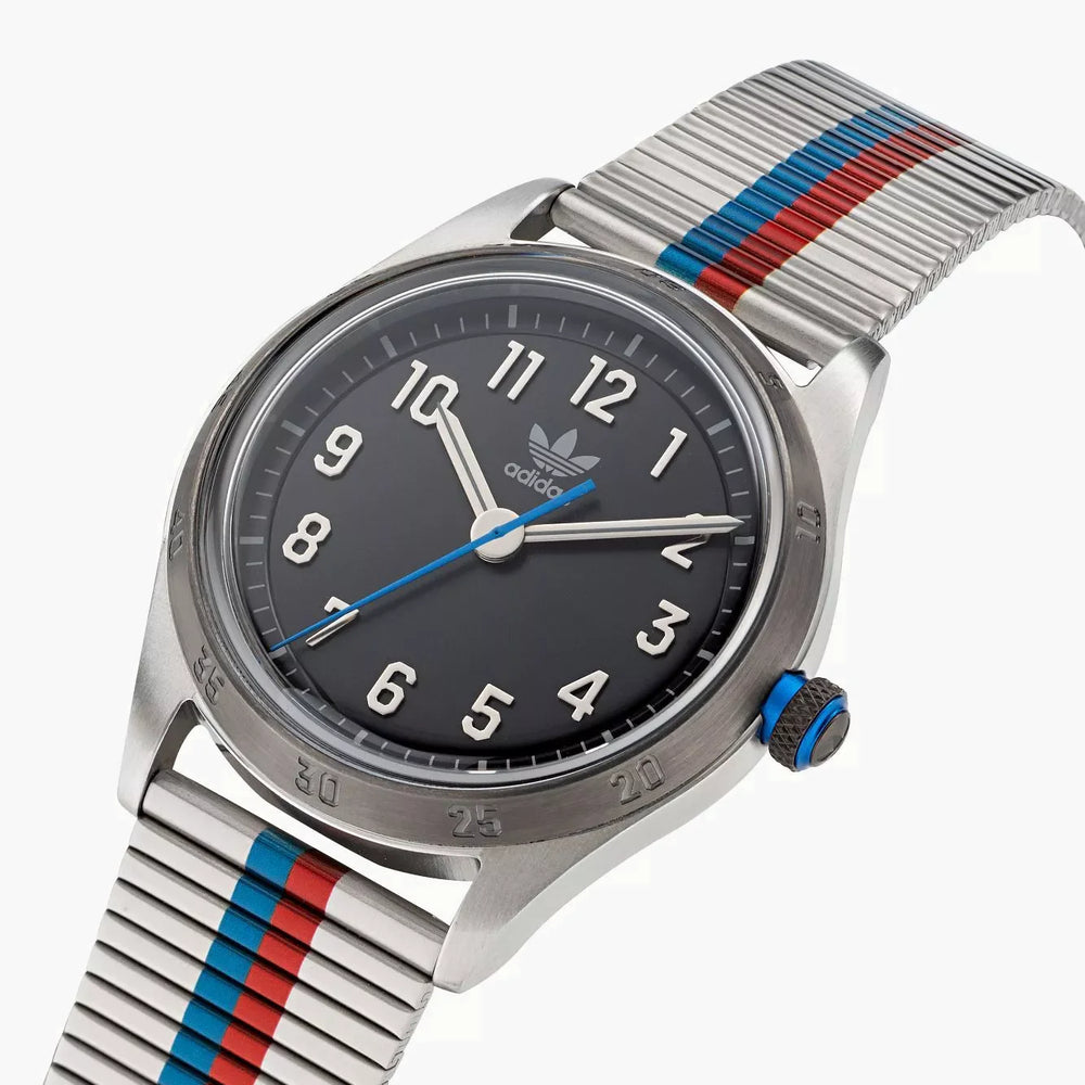 Adidas Men's Stainless Steel Silver/Black Watch | Aosy22525