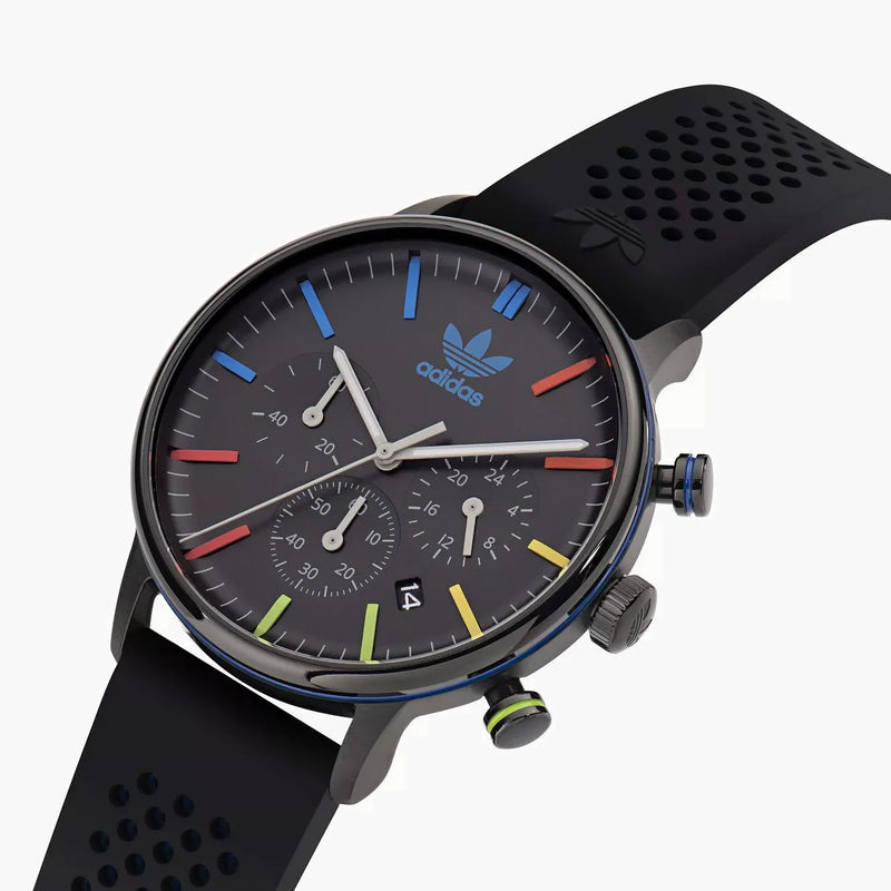 Adidas Unisex Black Silicone Watch | Aosy23021 by i-watch