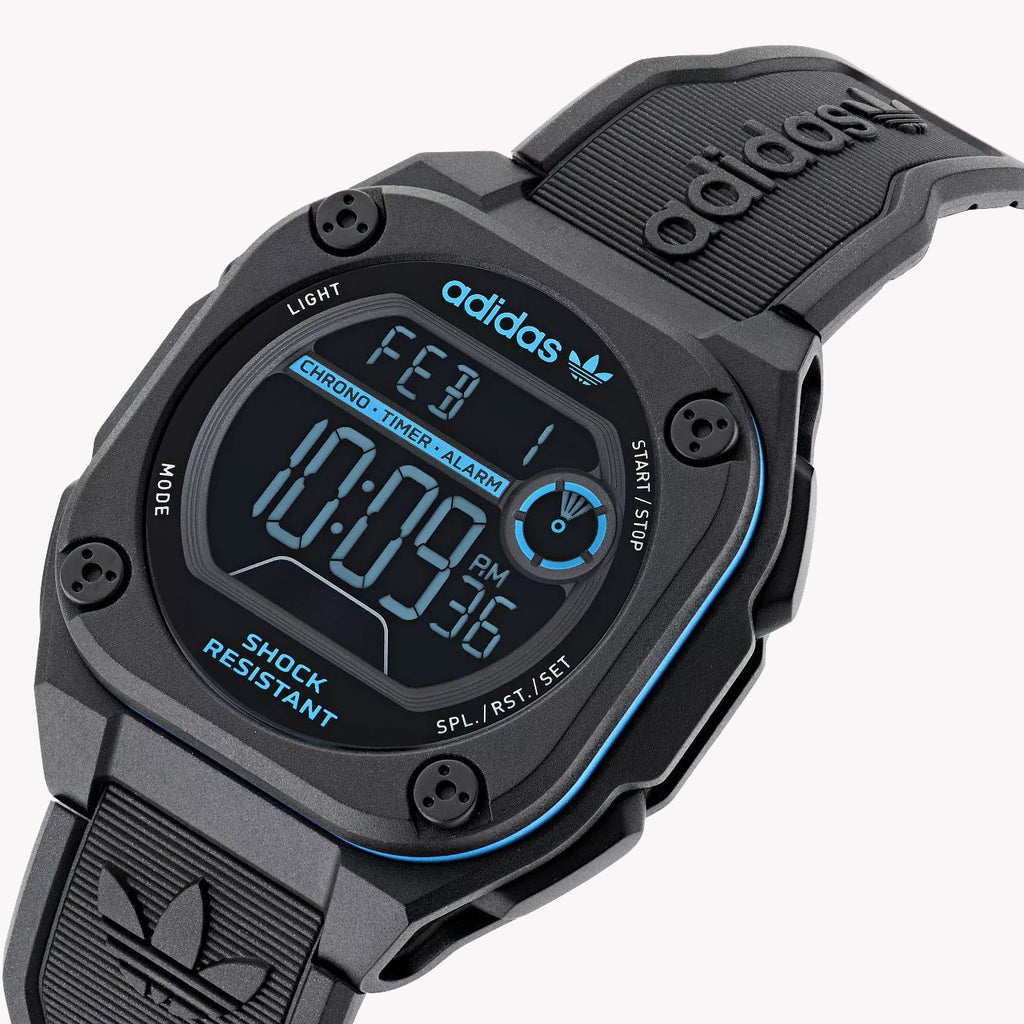 Adidas Unisex Black Rubber Digital Watch | Aost23571