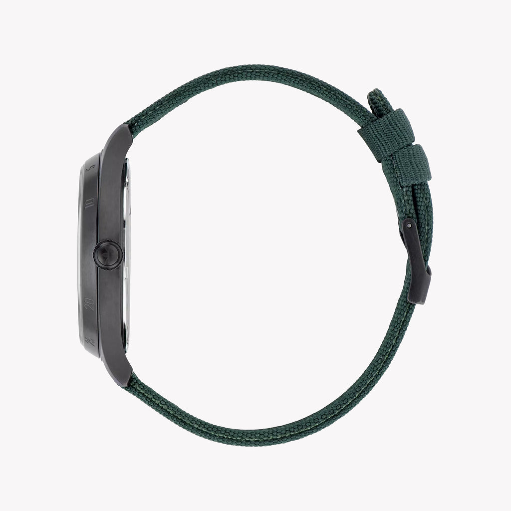 Adidas Men's Black Stainless Steel & Green Fabric Watch | Aosy23042