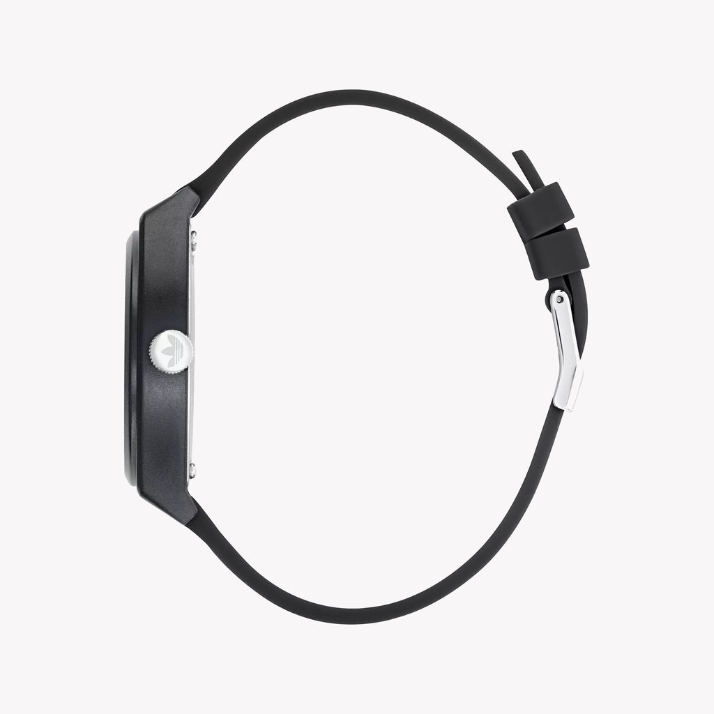 Adidas Women's Black Resin Watch, Black & Yellow | Aost22038