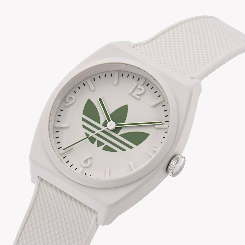 Adidas Unisex White Silicone Aost23047 Watch | Stylish & Functional