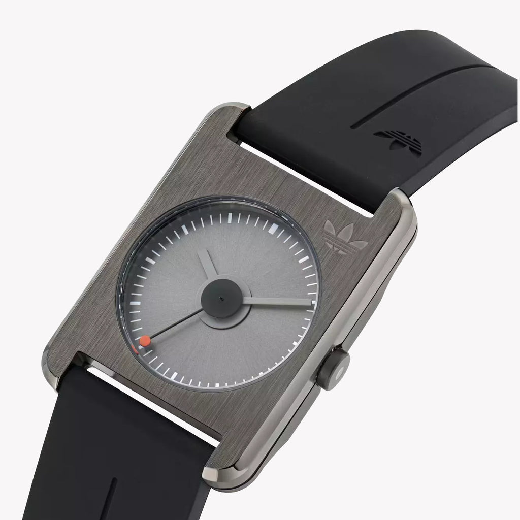 Adidas Unisex Grey Silicone & Stainless Steel Watch | Aost23563