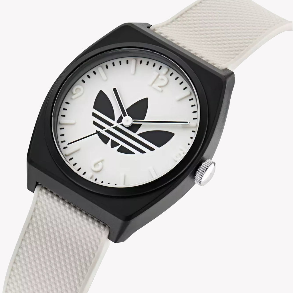 Adidas Unisex Black Resin & White Rubber Watch | Aost23549