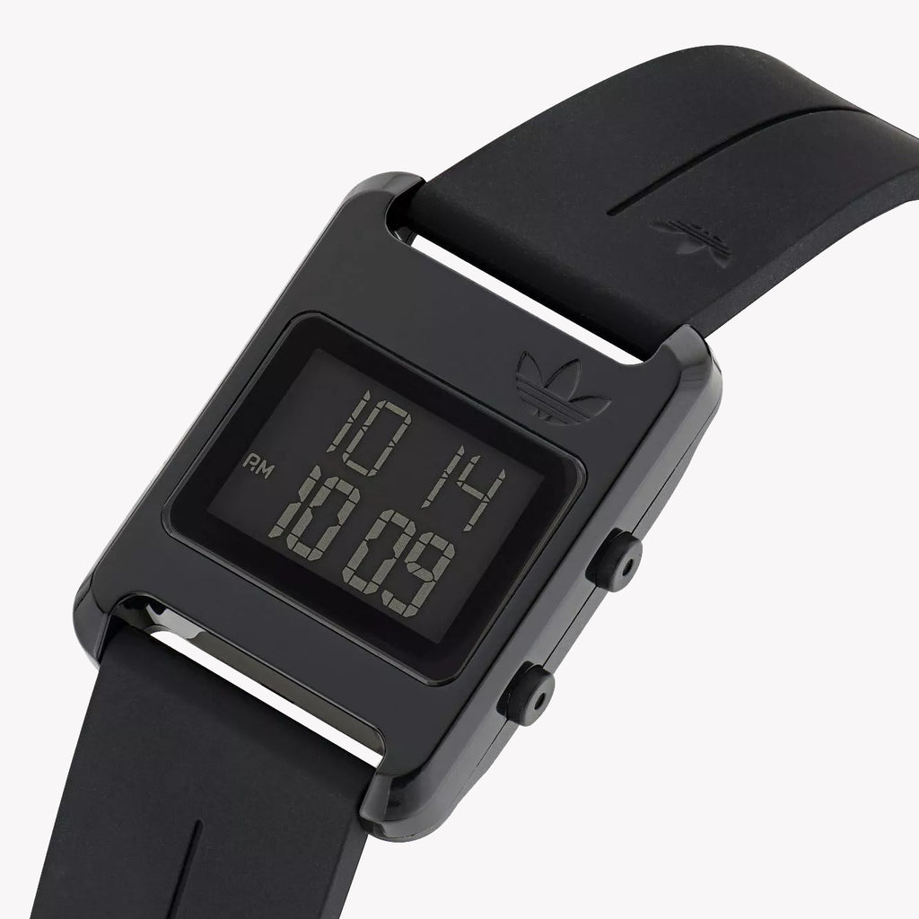 Adidas Unisex Black Silicone Digital Watch | Aost23568