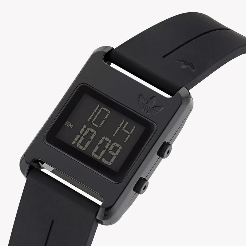 Adidas Unisex Black Silicone Digital Watch | Aost23568 by i-watch