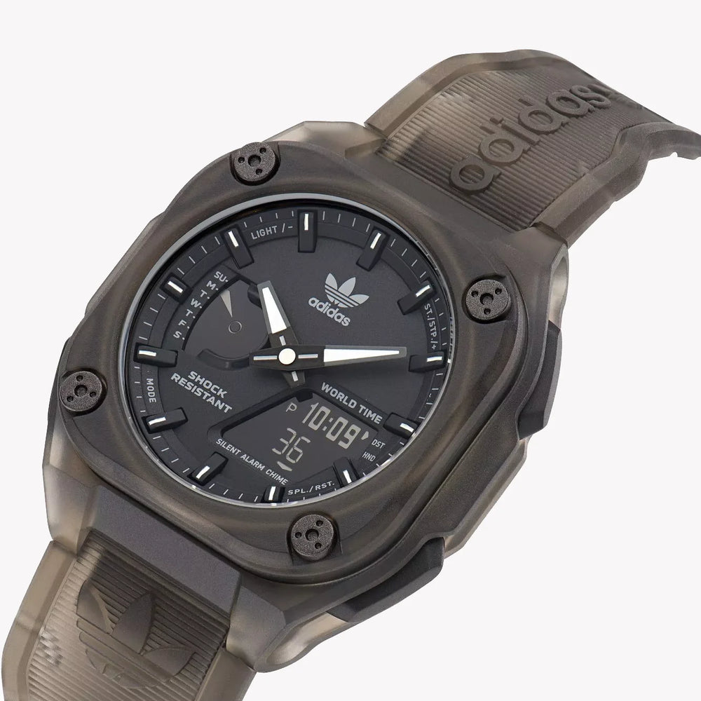 Adidas Unisex Brown Silicone Watch | Aost23059 by i-watch