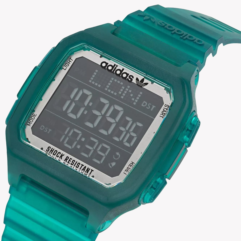 Adidas Men's Green Synthetic Sports Watch | Aost22048