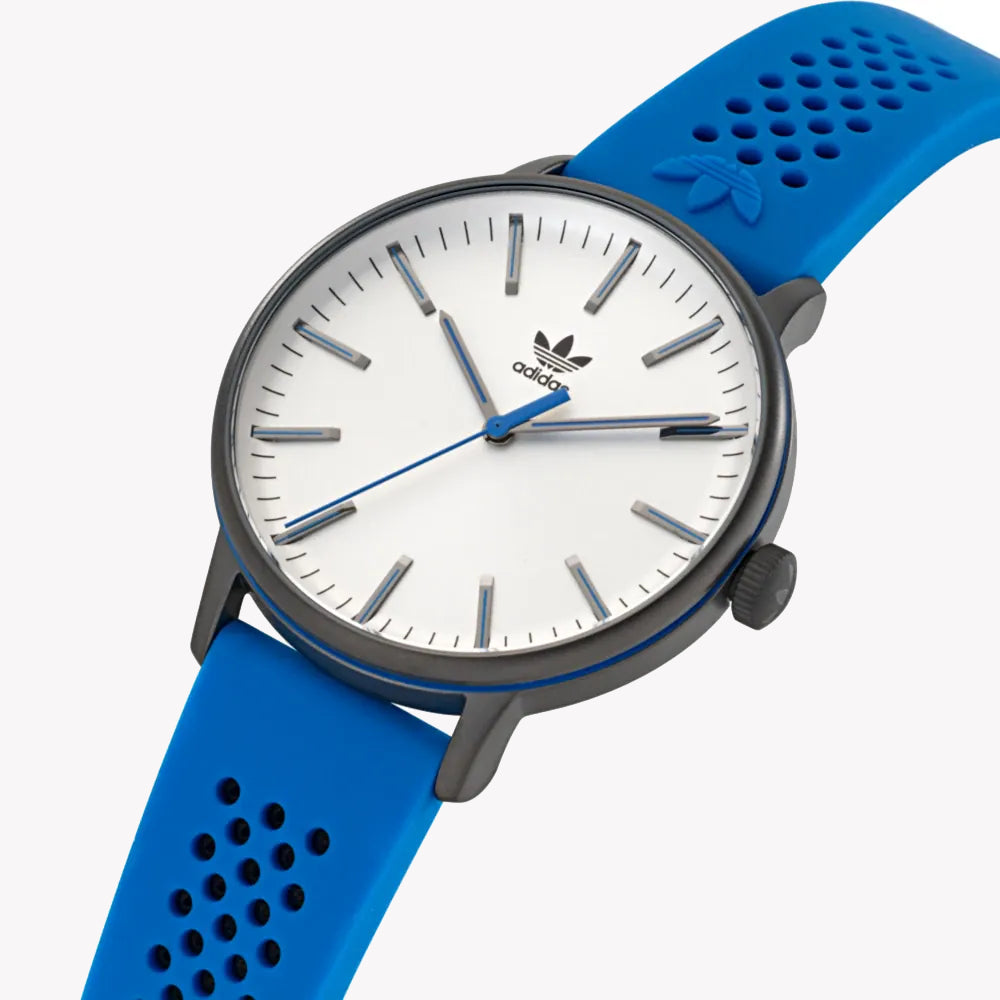 Adidas Unisex Grey/Silicone Blue Watch | Aosy22019
