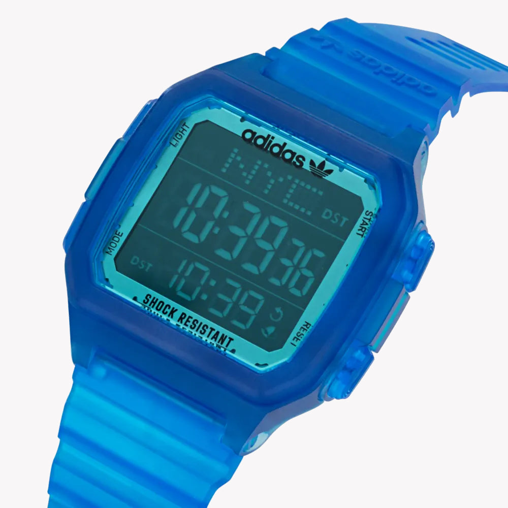Adidas Men's Blue Resin Digital Watch | Aost22047