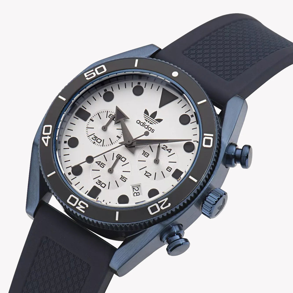 Adidas Unisex Sports Watch, Blue Silicone/Stainless Steel | Aofh23004 by i-watch