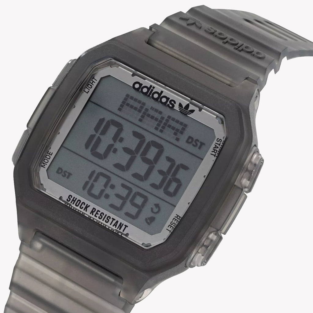 Adidas Men's Grey Rubber Digital Watch | Aost22050