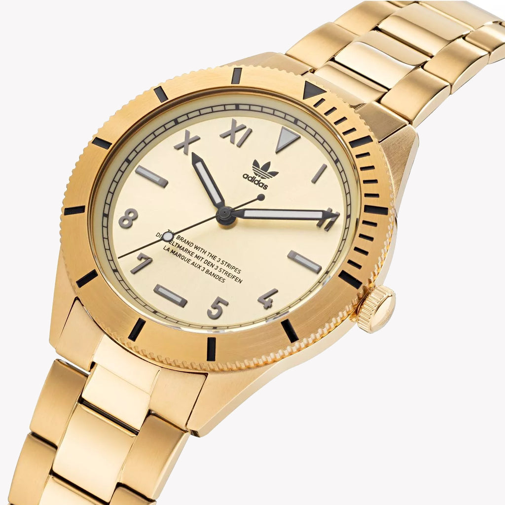 Adidas Men's Gold Stainless Steel Watch | Model Aofh22062