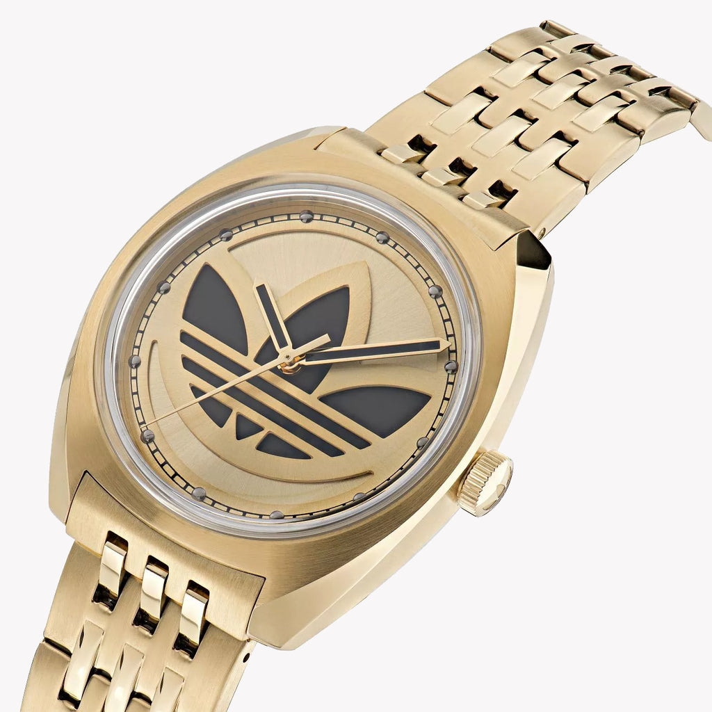 Adidas Unisex Gold Stainless Steel Watch | Aofh23509
