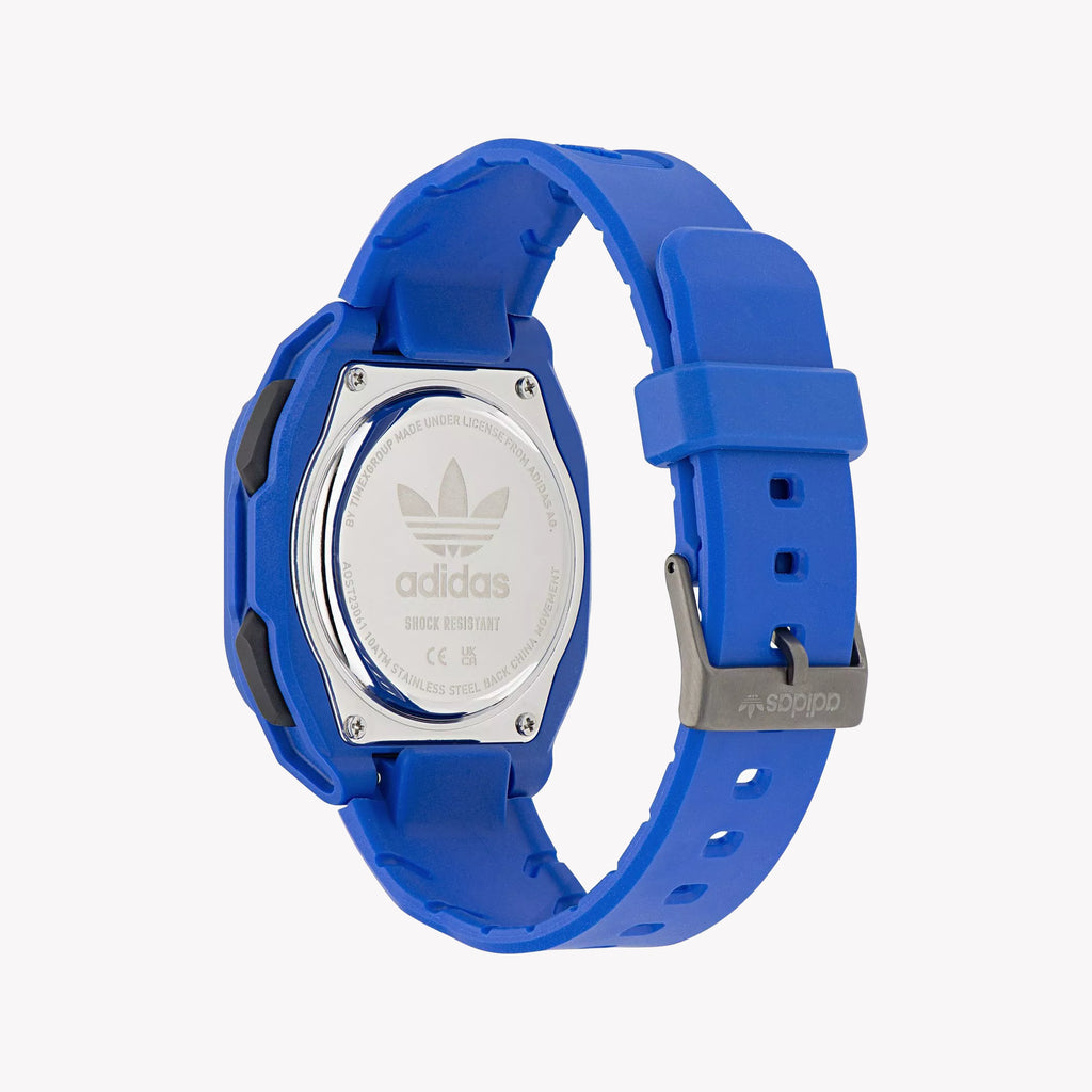 Adidas Unisex Blue Silicone Digital Watch | Aost23061