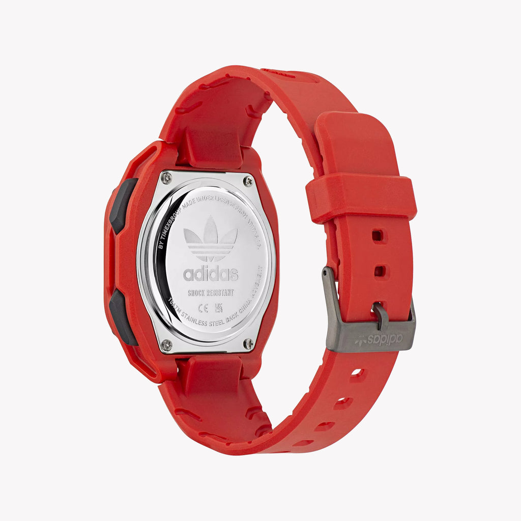 Adidas Unisex Red Silicone Digital Watch | Aost23063