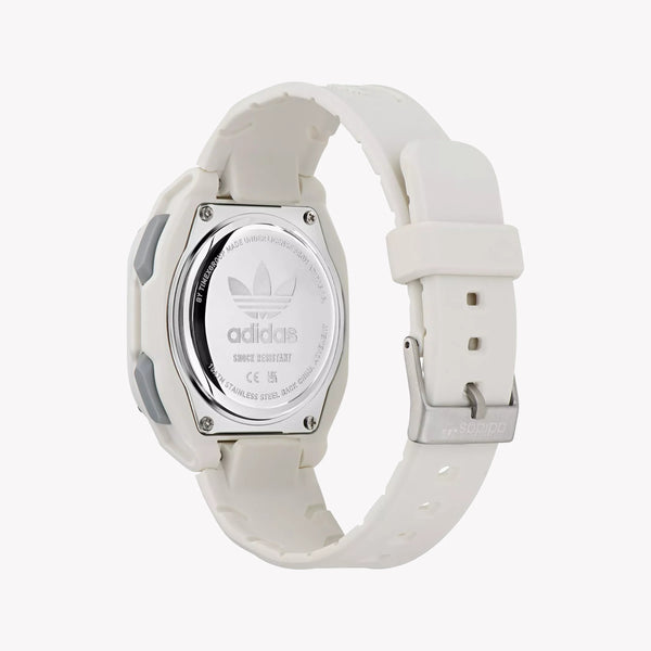 Adidas Unisex White Silicone Digital Watch | Aost23062 by i-watch