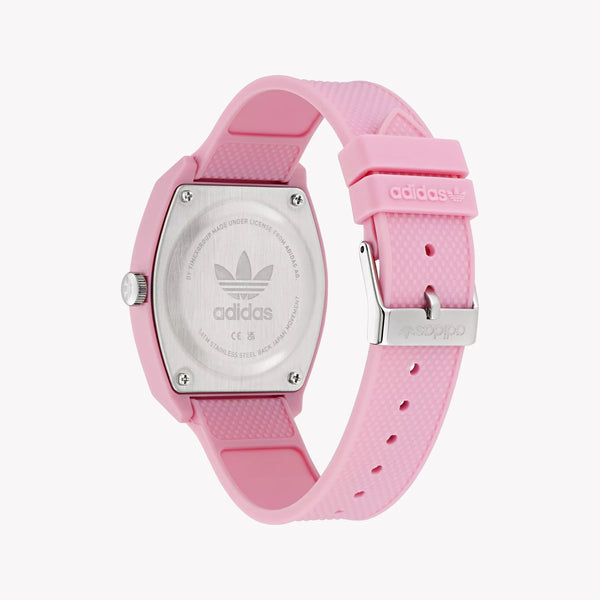 Adidas Women's Pink Rubber Watch, Synthetic/White | Aost23553 by i-watch
