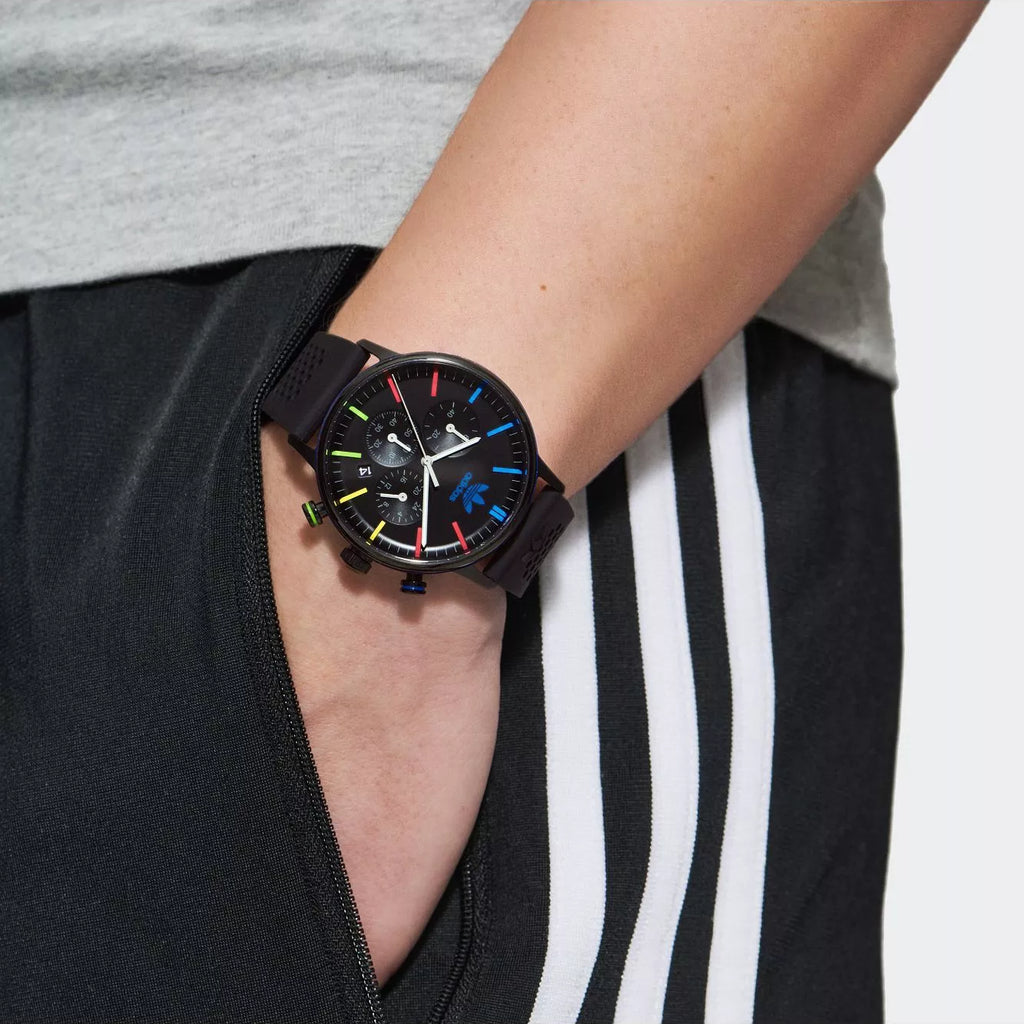 Adidas Unisex Black Silicone Watch | Aosy23021