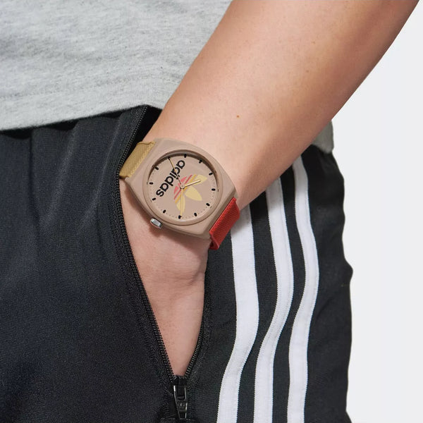 Adidas Unisex Resin Multicolor Watch, Beige | Aost23056 by i-watch