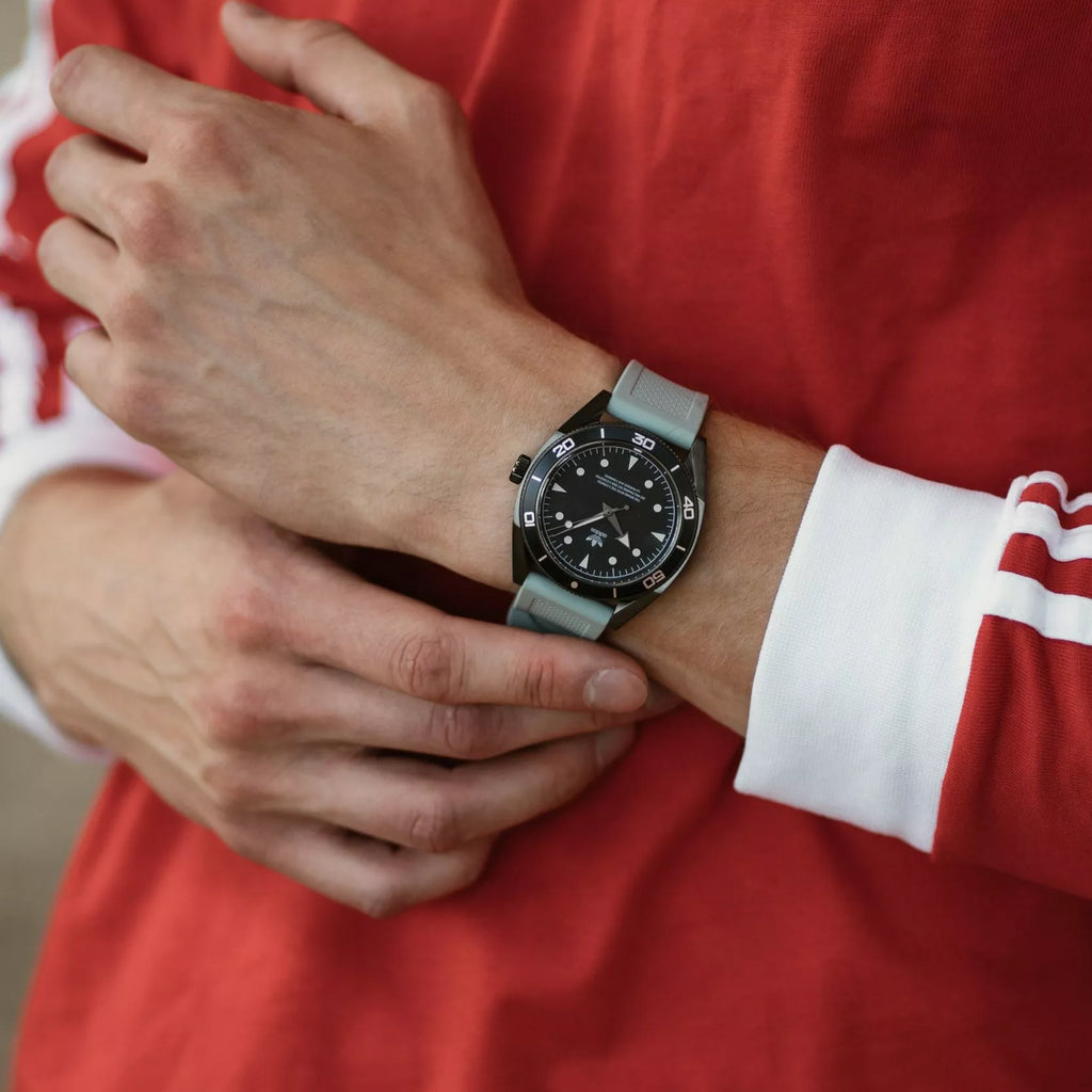 Adidas Unisex Black Stainless Steel & Green Rubber Watch | Aofh22001