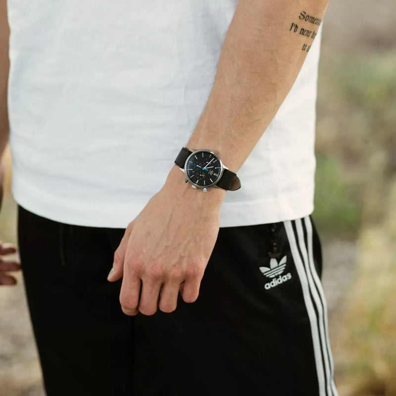 Adidas Unisex Stainless Steel Black/Silver Watch | Aosy22013 by i-watch