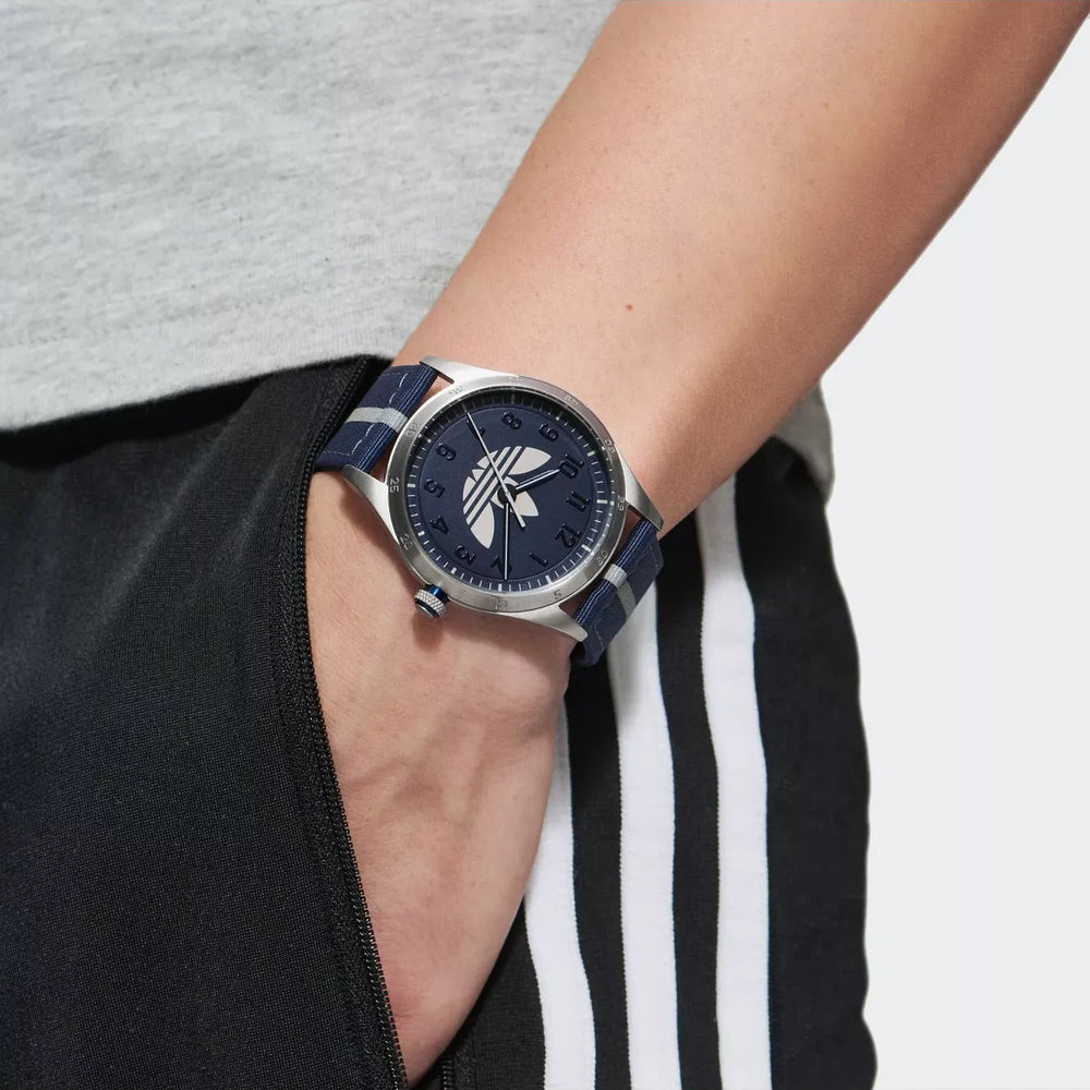 Adidas Men's Fabric/Blue Watch, Stainless Steel | Aosy23041