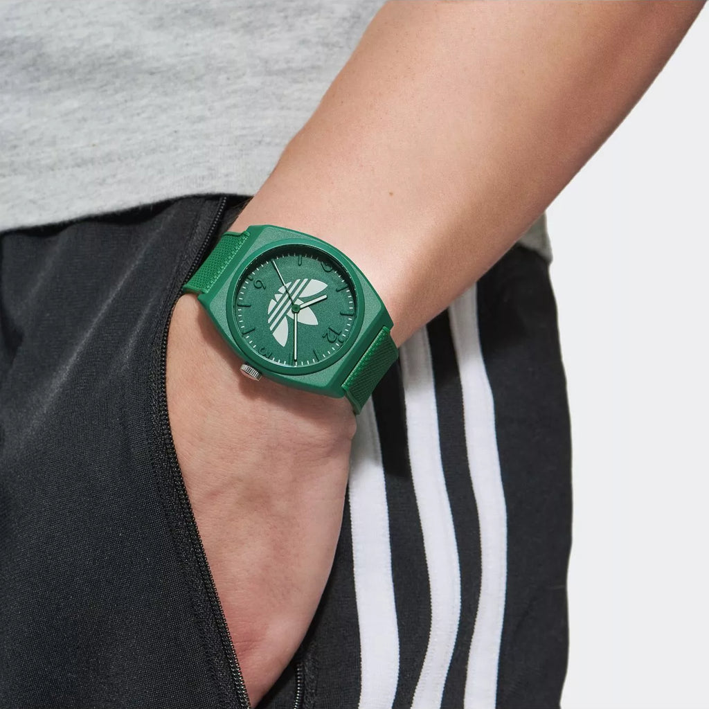 Adidas Unisex Green Silicone Quartz Watch | Aost23050
