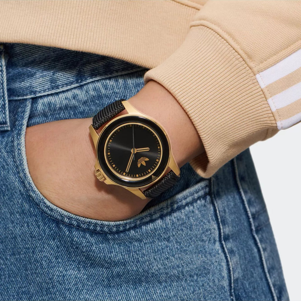 Adidas Men's Stainless Steel Gold/Black Watch | Aofh23015