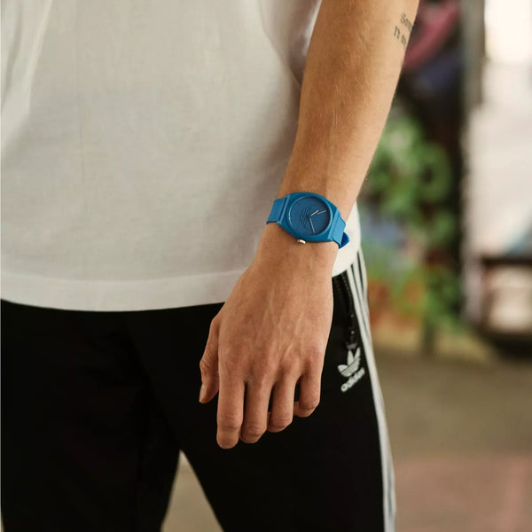 Adidas Unisex Blue Resin Watch | Aost22033 by i-watch