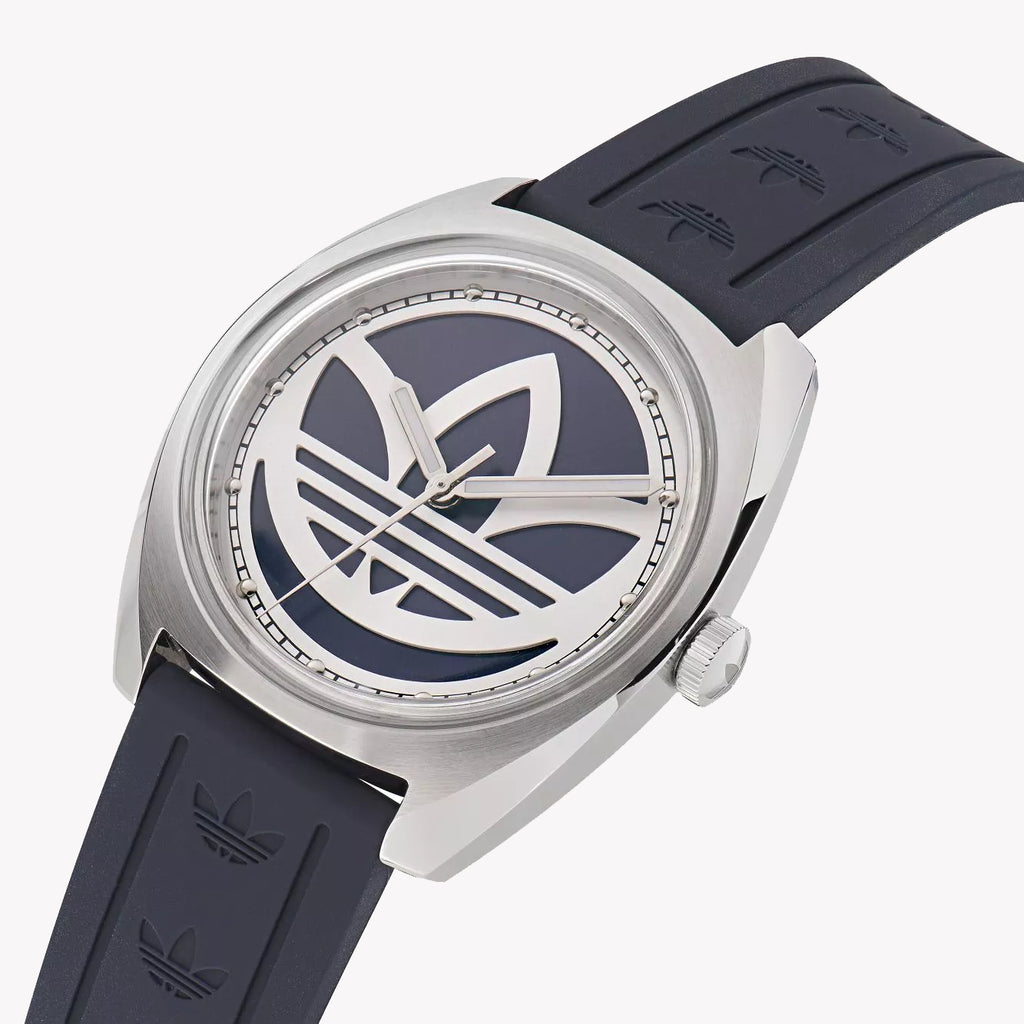 Adidas Men's Blue Silicone & Stainless Steel Watch | Aofh23014