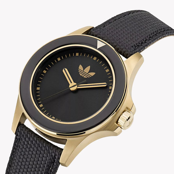 Adidas Men's Stainless Steel Gold/Black Watch | Aofh23015 by i-watch