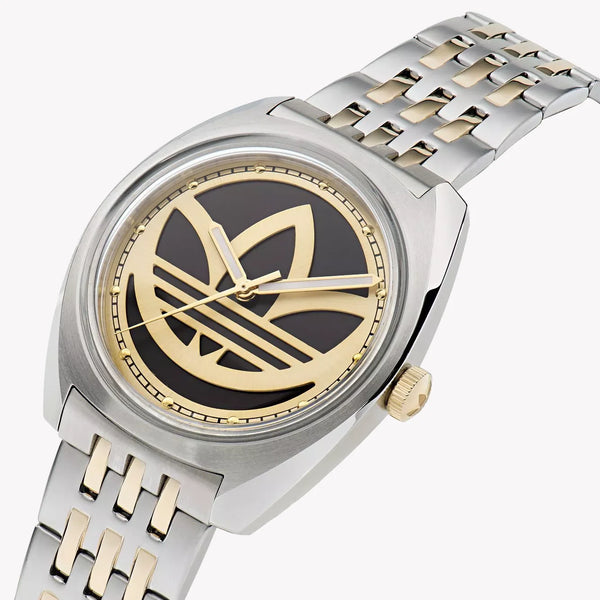 Adidas Men's Stainless Steel Black & Gold Watch | Aofh23010