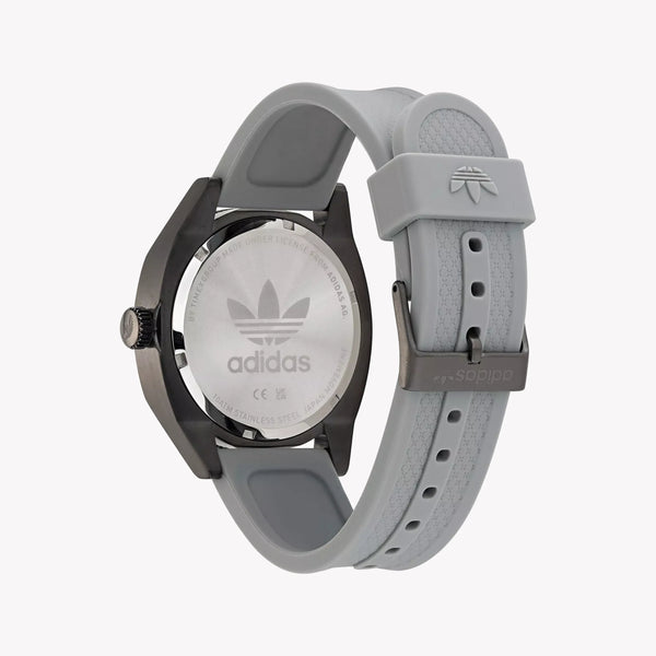 Adidas Men's Black Stainless Steel & Grey Silicone Watch | Aofh22003 by i-watch