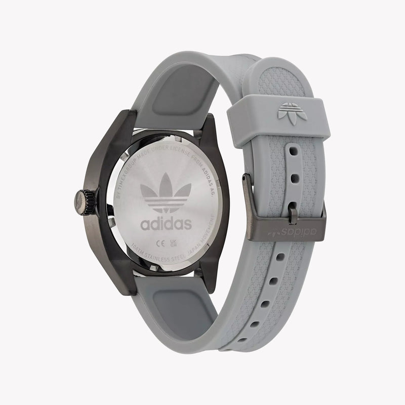 Adidas Men's Black Stainless Steel & Grey Silicone Watch | Aofh22003 by i-watch