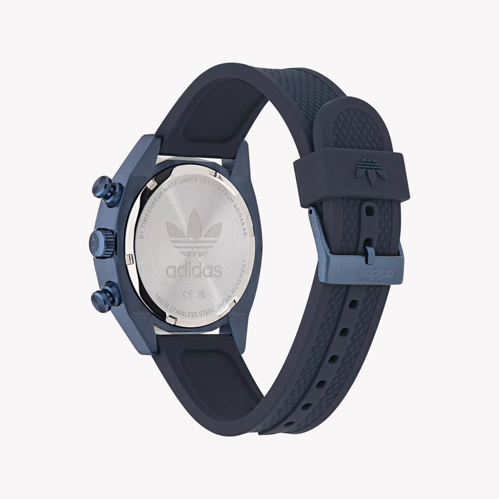 Adidas Unisex Sports Watch, Blue Silicone/Stainless Steel | Aofh23004