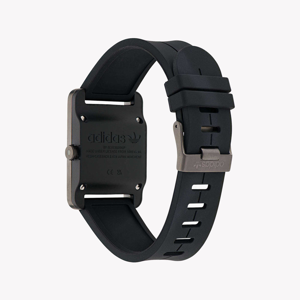 Adidas Unisex Grey Silicone & Stainless Steel Watch | Aost23563