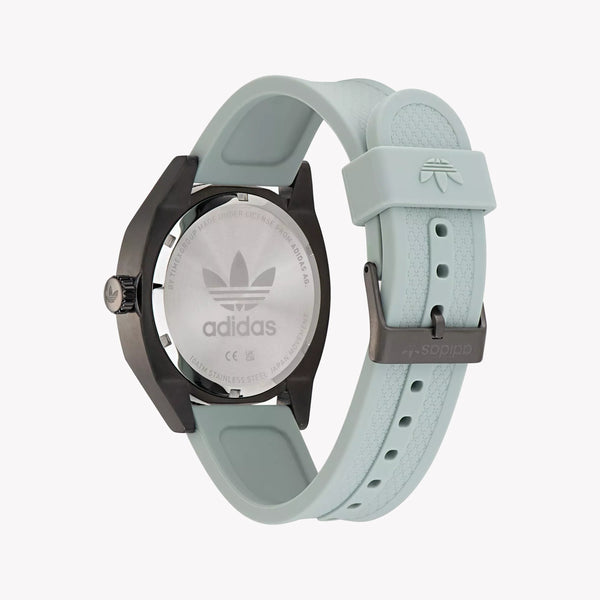 Adidas Unisex Black Stainless Steel & Green Rubber Watch | Aofh22001 by i-watch
