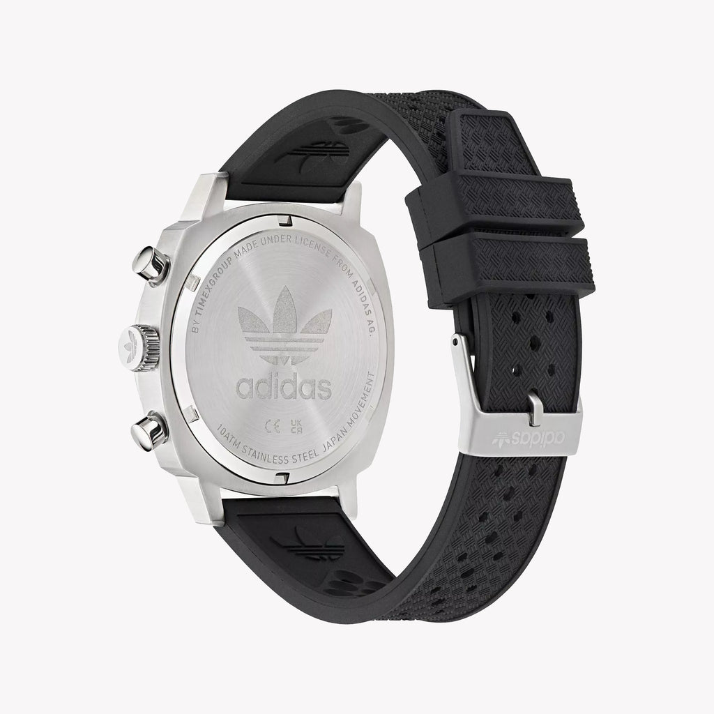 Adidas Unisex Stainless Steel/Black Rubber Watch | Aofh23503