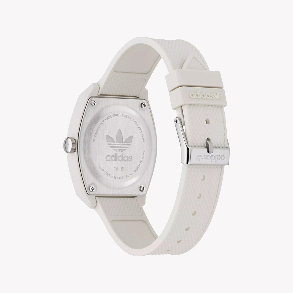 Adidas Unisex White Silicone Aost23047 Watch | Stylish & Functional